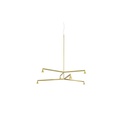 Austere-Chandelier 2Y RL79 BLACK / L.250 + L.500 / BLACK powercord & steelcable (Driver, Base, Canopy & Cover EXCL.)6x 634LM 2700K CRI93 IP50