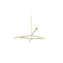 Austere-Chandelier 2Y RL79 BLACK / L.500 + L.500 / BLACK powercord & steelcable (Driver, Base, Canopy & Cover EXCL.)6x 634LM 2700K CRI93 IP50