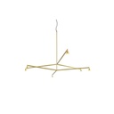 Austere-Chandelier 2Y RL79 GUNMETAL / L.500 + L.750 / BLACK powercord & steelcable (Driver, Base, Canopy & Cover EXCL.)6x 634LM 2700K CRI93 IP50