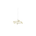Austere-Chandelier 2Y RL79 BLACK / L.750 + L.750 / BLACK powercord & steelcable (Driver, Base, Canopy & Cover EXCL.)6x 634LM 2700K CRI93 IP50