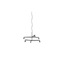 Austere-Chandelier 2Y RL79 BRASS / L.750 + L.750 / BLACK powercord & steelcable (Driver, Base, Canopy & Cover EXCL.)6x 634LM 2700K CRI93 IP50