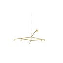 Austere-Chandelier 2Y RS16 BLACK / L.500 + L.500 / BLACK powercord & steelcable (Driver, Base, Canopy & Cover EXCL.)6x 634LM 2700K CRI93 IP50