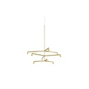 Austere-Chandelier 3Y RL79 BLACK / L.250 + L.250 + L.500 / BLACK powercord & steelcable (Driver, Base, Canopy & Cover EXCL.) 9x 634LM 2700K CRI93 IP50