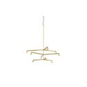Austere-Chandelier 3Y RL79 GUNMETAL / L.250 + L.250 + L.500 / BLACK powercord & steelcable (Driver, Base, Canopy & Cover EXCL.) 9x 634LM 2700K CRI93 IP50