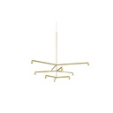 Austere-Chandelier 3Y RL79 BLACK / L.250 + L.500 + L.500 / BLACK powercord & steelcable (Driver, Base, Canopy & Cover EXCL.) 9x 634LM 2700K CRI93 IP50