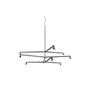 Austere-Chandelier 3Y RL79 BRASS / L.500 + L.500 + L.750 / BLACK powercord & steelcable (Driver, Base, Canopy & Cover EXCL.)9x 634LM 2700K CRI93 IP50