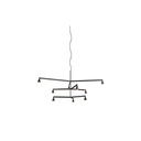 Austere-Chandelier 3Y RL79 BRASS / L.500 + L.750 + L.750 / BLACK powercord & steelcable (Driver, Base, Canopy & Cover EXCL.)9x 634LM 2700K CRI93 IP50