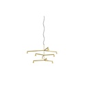 Austere-Chandelier 3Y RL79 GUNMETAL / L.500 + L.750 + L.750 / BLACK powercord & steelcable (Driver, Base, Canopy & Cover EXCL.)9x 634LM 2700K CRI93 IP50