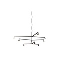 Austere-Chandelier 3Y RS16 BRASS / L.250 + L.500 + L.500 / BLACK powercord & steelcable (Driver, Base, Canopy & Cover EXCL.) 9x 634LM 2700K CRI93 IP50
