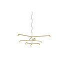 Austere-Chandelier 3Y RS16 GUNMETAL / L.250 + L.500 + L.500 / BLACK powercord & steelcable (Driver, Base, Canopy & Cover EXCL.) 9x 634LM 2700K CRI93 IP50