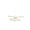 Austere-Chandelier 3Y RS16 BLACK / L.250 + L.500 + L.750 / BLACK powercord & steelcable (Driver, Base, Canopy & Cover EXCL.) 9x 634LM 2700K CRI93 IP50