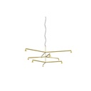 Austere-Chandelier 3Y RS16 GUNMETAL / L.250 + L.500 + L.750 / BLACK powercord & steelcable (Driver, Base, Canopy & Cover EXCL.) 9x 634LM 2700K CRI93 IP50