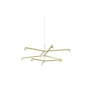 Austere-Chandelier 3Y RS16 BLACK / L.500 + L.500 + L.750 / BLACK powercord & steelcable (Driver, Base, Canopy & Cover EXCL.) 9x 634LM 2700K CRI93 IP50
