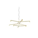 Austere-Chandelier 3Y RS16 GUNMETAL / L.500 + L.500 + L.750 / BLACK powercord & steelcable (Driver, Base, Canopy & Cover EXCL.) 9x 634LM 2700K CRI93 IP50