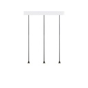 Austere-Chandelier 3Y RS16 BRONZE / L.500 + L.750 + L.750 / BLACK powercord & steelcable (Driver, Base, Canopy & Cover EXCL.) 3x 634LM 2700K CRI93 IP50