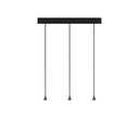 Austere-D1 3 RF100 BRASS frame + BLACK base 120CM / Driver incl. / dimmable (TRIAC/IGBT)3x 634LM 2700K CRI93 IP50