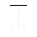 Austere-D1 3 RF100 NICKEL frame + BLACK base 120CM / Driver incl. / dimmable (TRIAC/IGBT)3x 634LM 2700K CRI93 IP50