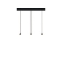Austere-D1 3 RF75 BRASS frame + BLACK base 120CM / Driver incl. / dimmable (TRIAC/IGBT)3x 634LM 2700K CRI93 IP50
