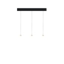 Austere-D1 3 RF75 NICKEL frame + BLACK base 120CM / Driver incl. / dimmable (TRIAC/IGBT)3x 634LM 2700K CRI93 IP50