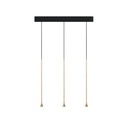 Austere-D1 3 RF75 GUNMETAL frame + BLACK base 120CM / Driver incl. / dimmable (PUSH-DIM or DALI)3x 634LM 2700K CRI93 IP50
