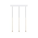 Austere-D1 3 RL79 BLACK frame + WHITE base 120CM + BLACK cable 1000mm / Driver incl. / dimmable (TRIAC/IGBT)3x 634LM 2700K CRI93 IP50