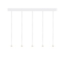 Austere-D1 3 RL79 NICKEL frame + WHITE base 120CM + BLACK cable 1000mm / Driver incl. / dimmable (PUSH-DIM or DALI)5x 634LM 2700K CRI93 IP50