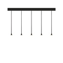 Austere-D2 5 RF100 BRONZE frame + BLACK base 200CM / Driver incl. / dimmable (PUSH-DIM or DALI)5x 634LM 2700K CRI93 IP50