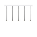 Austere-D2 5 RF75 BRONZE frame + WHITE base 200CM / Driver incl. / dimmable (TRIAC/IGBT)5x 634LM 2700K CRI93 IP50