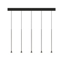 Austere-D2 5 RL79 WHITE frame + BLACK base 200CM + WHITE cable 1000mm / Driver incl. / dimmable (PUSH-DIM or 1-10V)5x 634LM 2700K CRI93 IP50