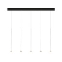 Austere-D2 5 RL79 BRASS frame + BLACK base 200CM + BLACK cable 1000mm / Driver incl. / dimmable (PUSH-DIM or DALI)5x 634LM 2700K CRI93 IP50