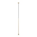 Austere-Solitaire RL BRASS cover + BLACK cable 1000mm + BRASS frame / Driver excl. / False ceiling634LM 2700K CRI93 IP40