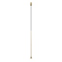 Austere-Solitaire RL BRASS cover + BLACK cable 3000mm + BRASS frame / Driver excl. / False ceiling634LM 2700K CRI93 IP40