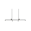 Austere-Suspension 1+ SU RF75 NICKEL / Center: L.500 End: L.250 Side: L.250 (Driver, Base, Canopy & Cover EXCL.)6x 634LM 2700K CRI93 IP50