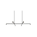 Austere-Suspension 1+ SU RF75 NICKEL / Center: L.500 End: L.250 Side: L.500 (Driver, Base, Canopy & Cover EXCL.)6x 634LM 2700K CRI93 IP50