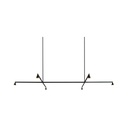 Austere-Suspension 1+ SU RF75 NICKEL / Center: L.750 End: L.250 Side: L.500 (Driver, Base, Canopy & Cover EXCL.)6x 634LM 2700K CRI93 IP50