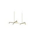 Austere-Suspension 1+ SU RF75 NICKEL / Center: L.750 End: L.500 Side: L.250 (Driver, Base, Canopy & Cover EXCL.)6x 634LM 2700K CRI93 IP50