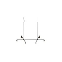 Austere-Suspension 1+ SU RL79 BRASS / Center: L.500 End: L.250 Side: L.250 / BLACK powercord & steelcable (Driver, Base, Canopy & Cover EXCL.)6x 634LM 2700K CRI93 IP50