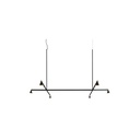 Austere-Suspension 1+ SU RL79 BRASS / Center: L.750 End: L.250 Side: L.250 / BLACK powercord & steelcable (Driver, Base, Canopy & Cover EXCL.)6x 634LM 2700K CRI93 IP50