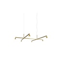 Austere-Suspension 1+ SU RS16 BLACK / Center: L.500 End: L.250 Side: L.250 / BLACK powercord & steelcable (Driver, Base, Canopy & Cover EXCL.)6x 634LM 2700K CRI93 IP50