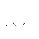 Austere-Suspension 1+ SU RS16 BRASS / Center: L.500 End: L.500 Side: L.250 / BLACK powercord & steelcable (Driver, Base, Canopy & Cover EXCL.)6x 634LM 2700K CRI93 IP50
