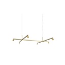 Austere-Suspension 1+ SU RS16 BLACK / Center: L.750 End: L.250 Side: L.250 / BLACK powercord & steelcable (Driver, Base, Canopy & Cover EXCL.)6x 634LM 2700K CRI93 IP50