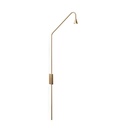 Austere-Table NICKEL frame with EU Plugdriver & Push button dimmer 634LM 2700K CRI93 IP40