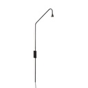 Austere-Wall push plug BLACK frame with EU Plugdriver / PUSH-DIM button on base634LM 2700K CRI93 IP40