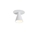 Austere-Wall push plug WHITE with UK Plugdriver / PUSH-DIM button on base634LM 2700K CRI93 IP40