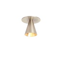 Austere-Wall push plug NICKEL frame with UK Plugdriver / PUSH-DIM button on base634LM 2700K CRI93 IP40