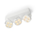 Mini-Pi 3 up ALU / WW - 25° / Driver incl. / dimmable (TRIAC/IGBT)3x 456LM 2700K CRI93 IP40