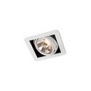 R07 in WHITE ring + BLACK frame + WHITE int. / Transf. excl. / Bulb excl.      IP20