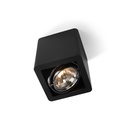 R07 up  BLACK frame + WHITE int. + CHROME ring / Transf. incl. / Bulb excl. / non-dimmable      IP20