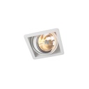 R07 up WHITE frame + BLACK int. + WHITE ring / Transf. incl. / Bulb excl. / non-dimmable      IP20