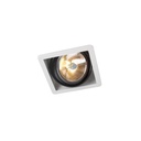 R07 up WHITE frame + BLACK int. + BLACK ring / Transf. incl. / Bulb excl. / non-dimmable      IP20